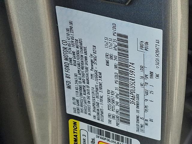2020 Ford Fusion - $16,350