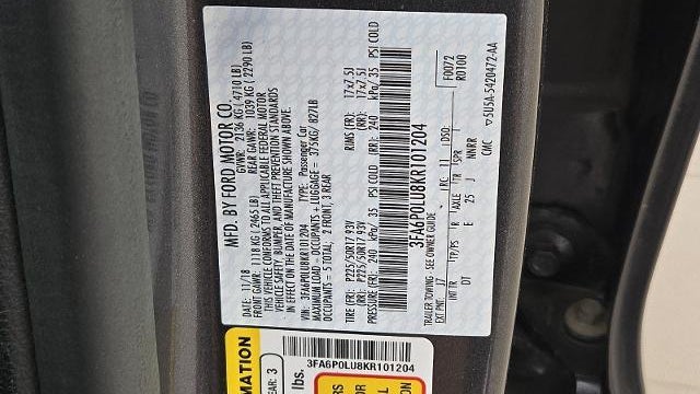 2019 Ford Fusion Hybrid SE