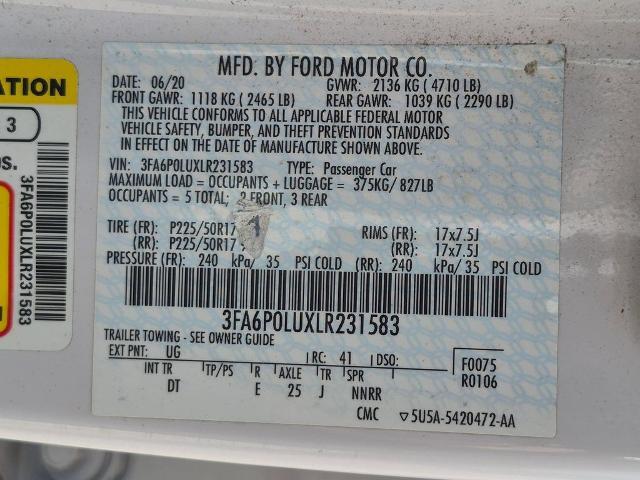 2020 Ford Fusion - $7,900