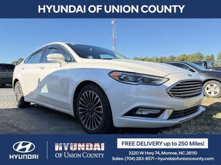 2017 Ford Fusion with White Platinum Exterior