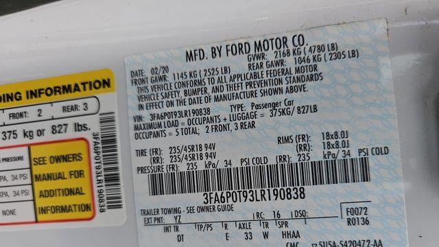 2020 Ford Fusion SE