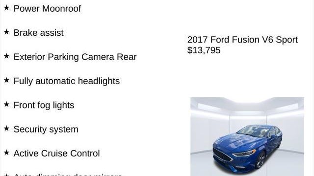 2017 Ford Fusion V6 Sport
