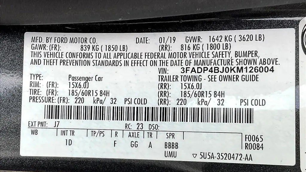 2019 Ford Fiesta SE