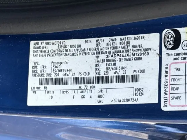 2018 Ford Fiesta - $4,999