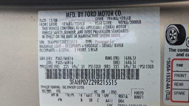 2009 Ford Fusion SE