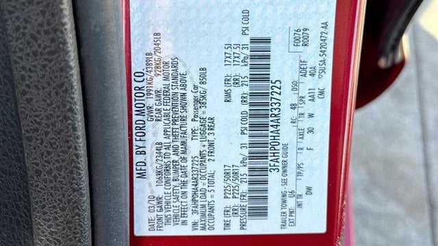 2010 Ford Fusion SE