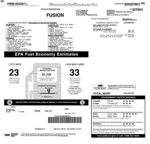 2011 Ford Fusion SE — photo 1 of 7