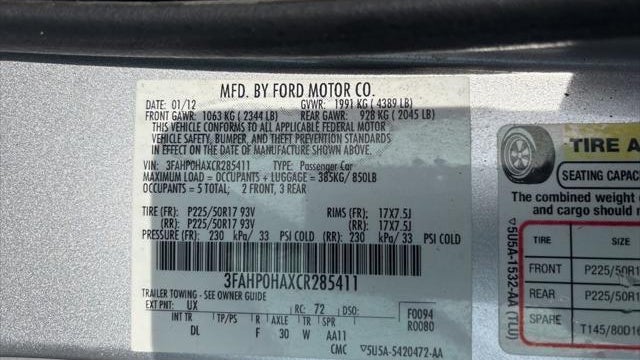 2012 Ford Fusion SE