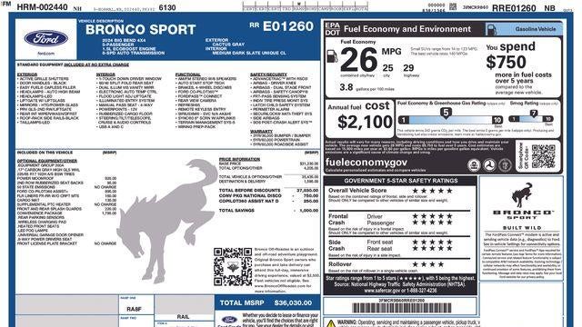 2024 Ford Bronco Sport Big Bend