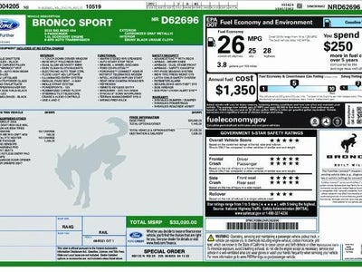 2022 Ford Bronco Sport AWD Big Bend 4DR SUV