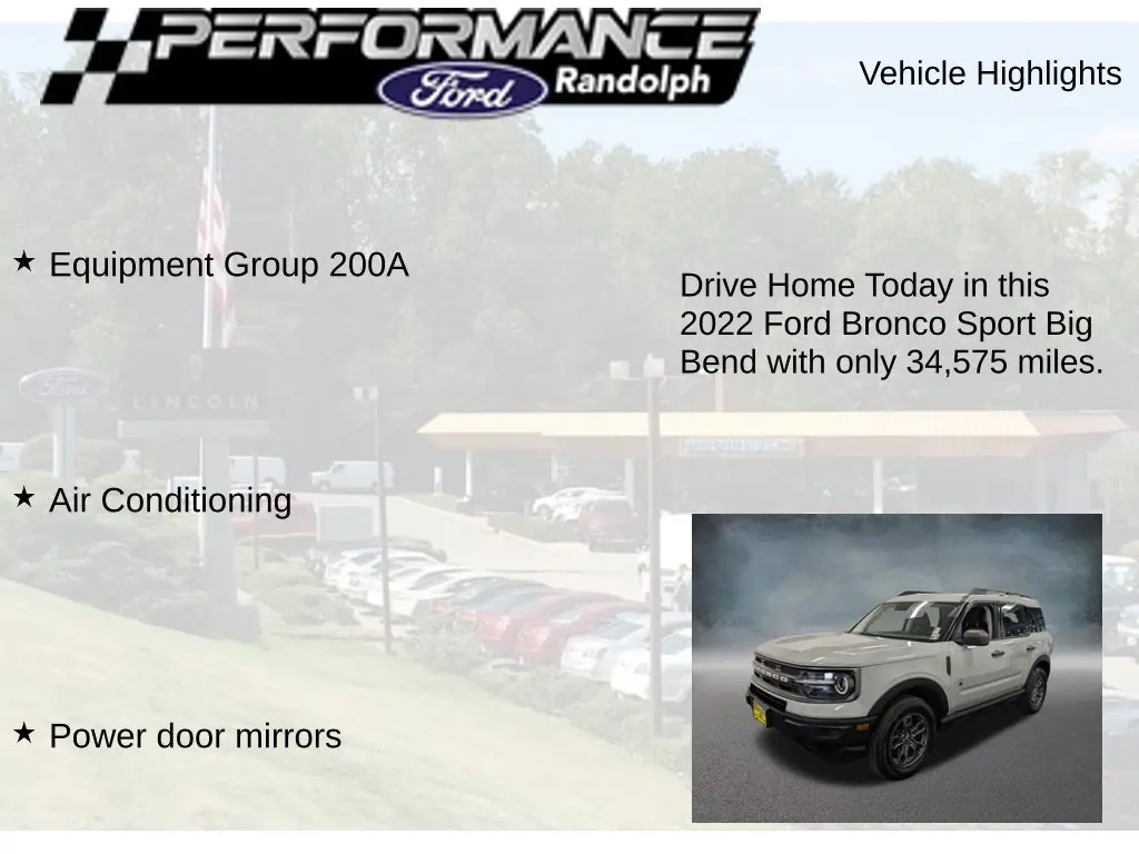 2022 Ford Bronco - $22,175