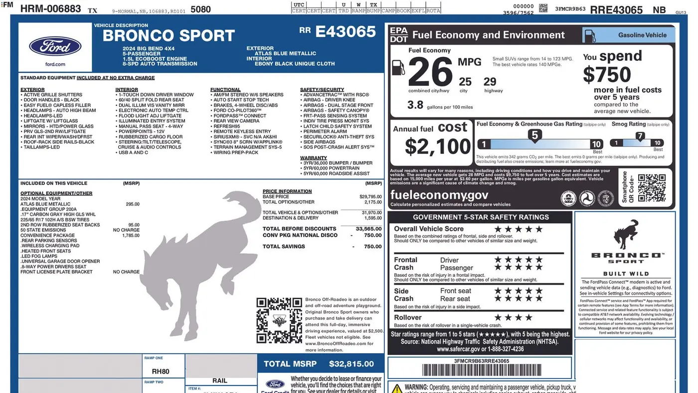 2024 Ford Bronco Sport Big Bend