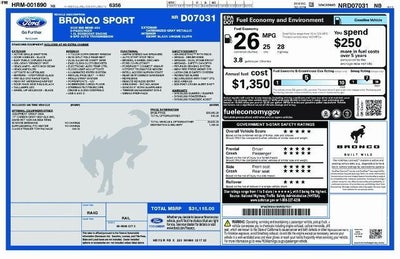 2022 Ford Bronco Sport AWD Big Bend 4DR SUV