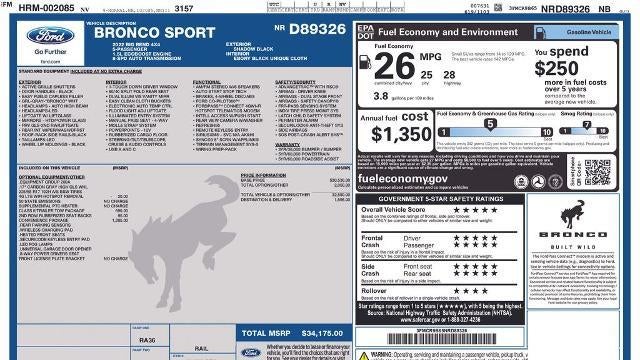 Preowned 2022 Ford Bronco Sport Big Bend for Sale