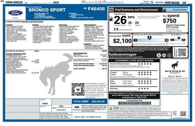 2024 Ford Bronco - $25,500