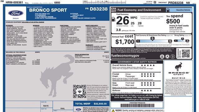 2023 Ford Bronco Sport Big Bend