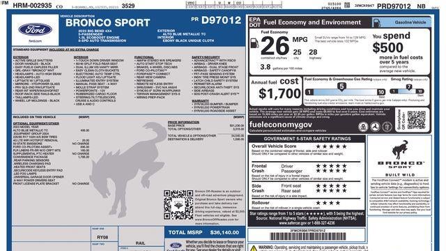 2023 Ford Bronco Sport Big Bend