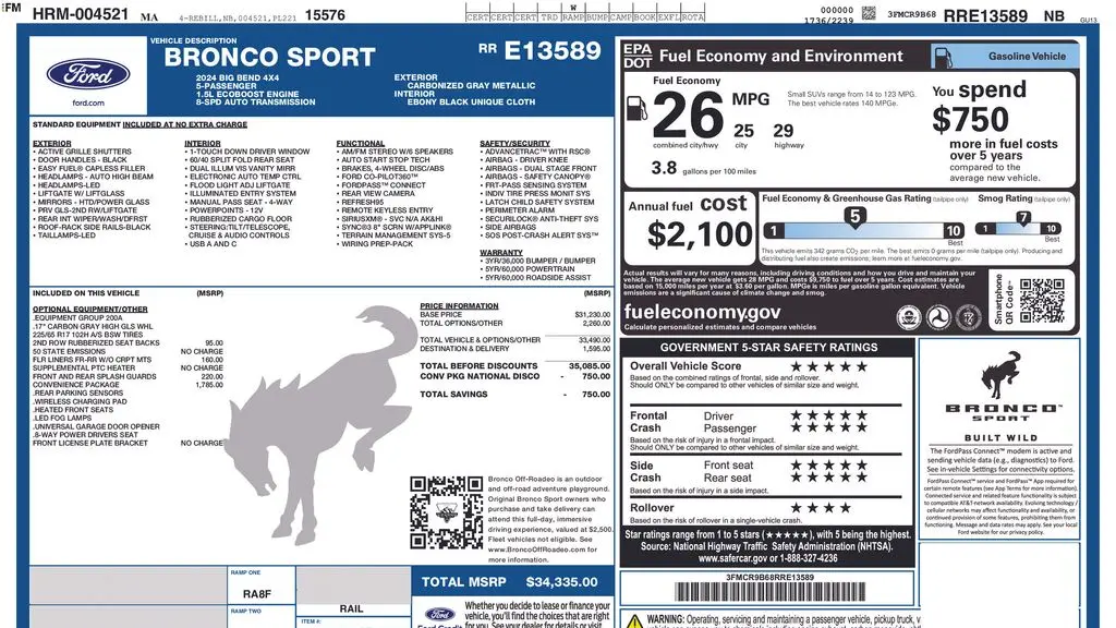 2024 Ford Bronco Sport Big Bend