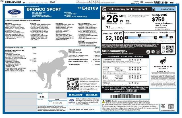 2024 Ford Bronco - $25,000