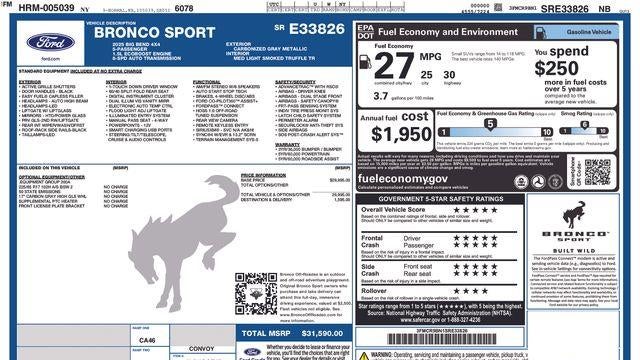 2025 Ford Bronco Sport Big Bend