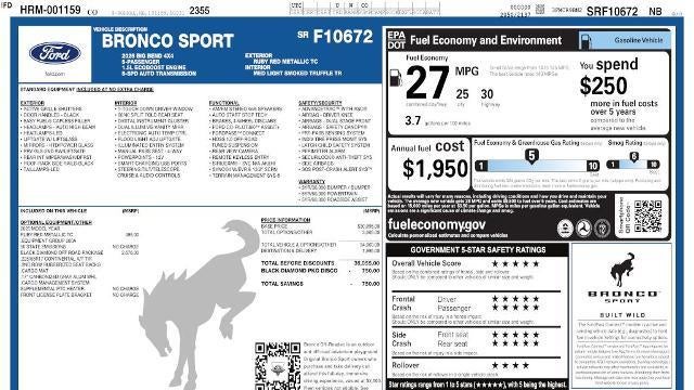2025 Ford Bronco Sport Big Bend