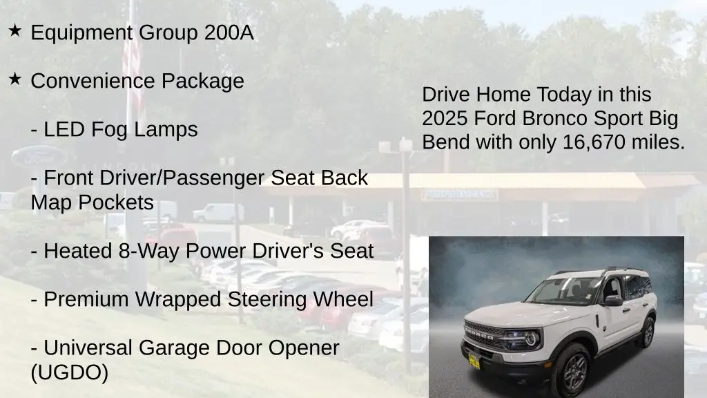 2025 Ford Bronco Sport Big Bend