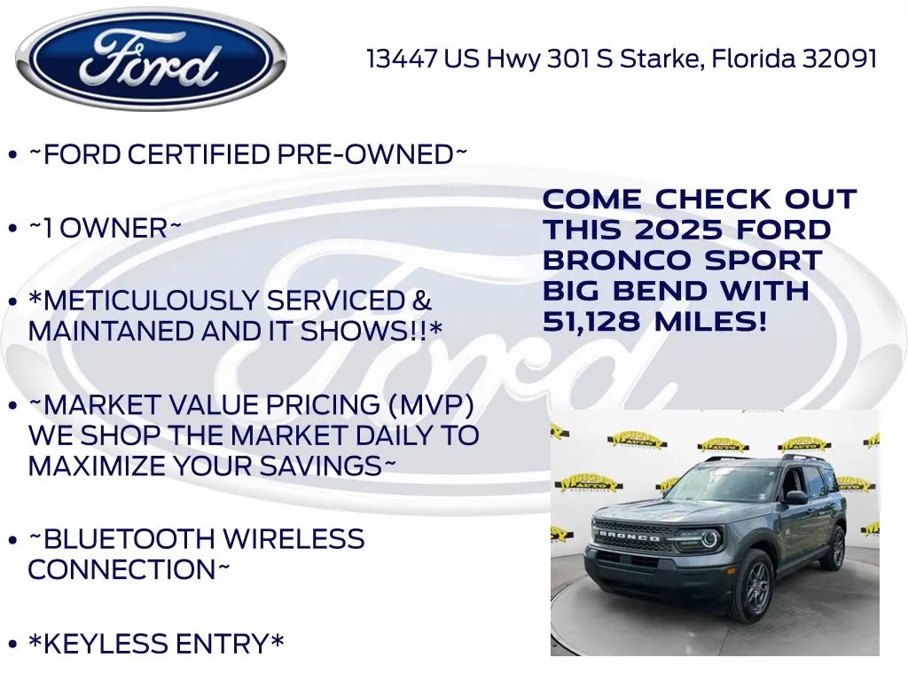 2025 Ford Bronco - $25,238