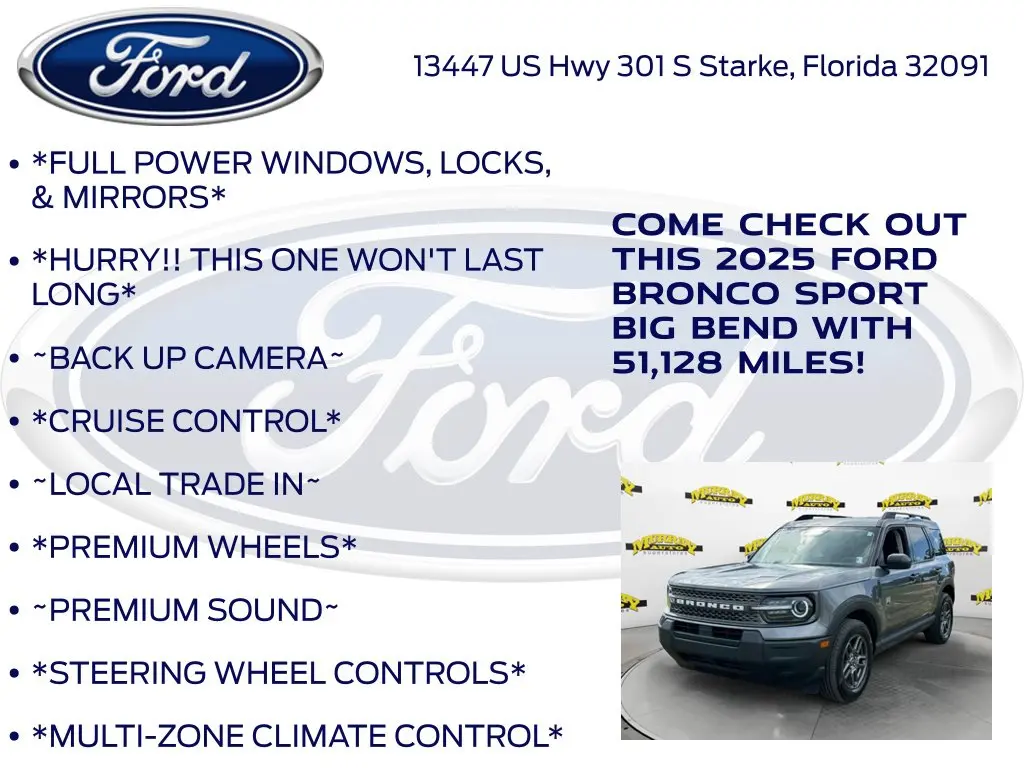 2025 Ford Bronco - $25,238