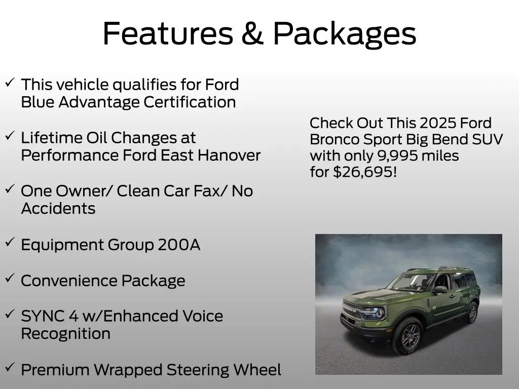 2025 Ford Bronco - $26,695
