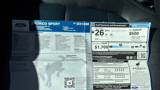 2023 Ford Bronco Sport Outer Banks