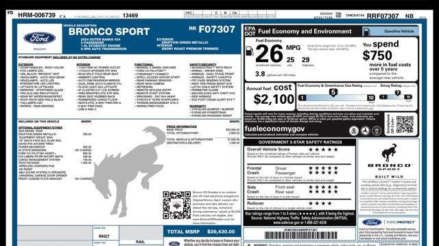 2024 Ford Bronco Sport Outer Banks