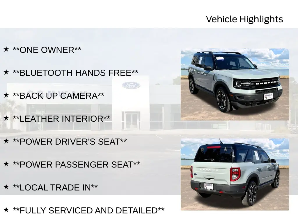2021 Ford Bronco - $24,585
