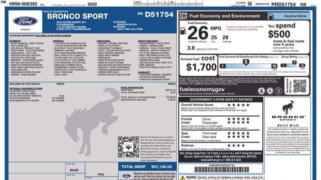 2023 Ford Bronco Sport Outer Banks