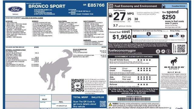 2025 Ford Bronco Sport Outer Banks