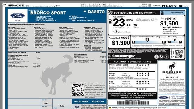 2023 Ford Bronco Sport Badlands