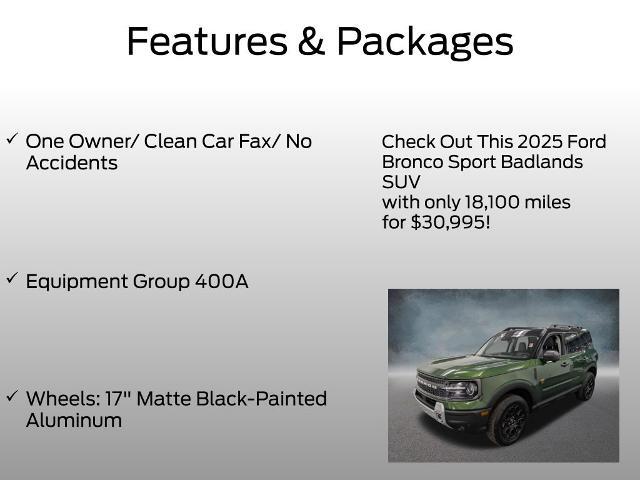 2025 Ford Bronco - $30,995