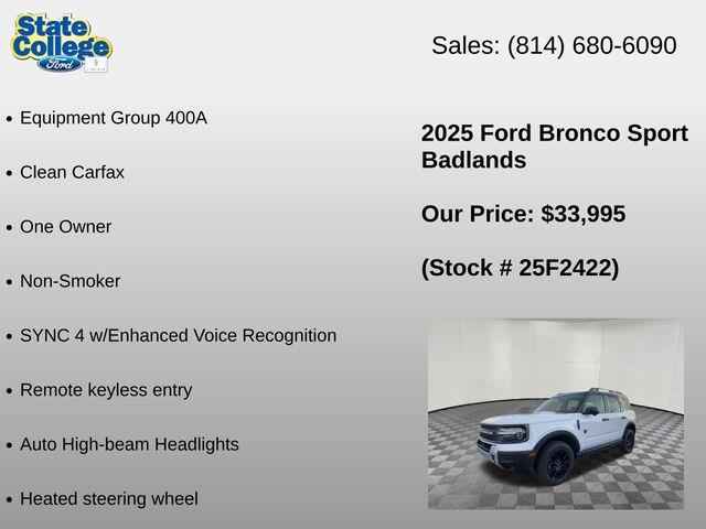 2025 Ford Bronco - $33,995