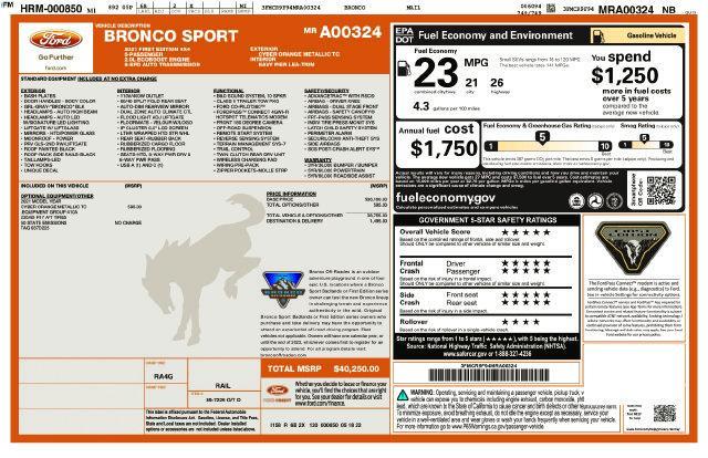 2021 Ford Bronco - $24,826