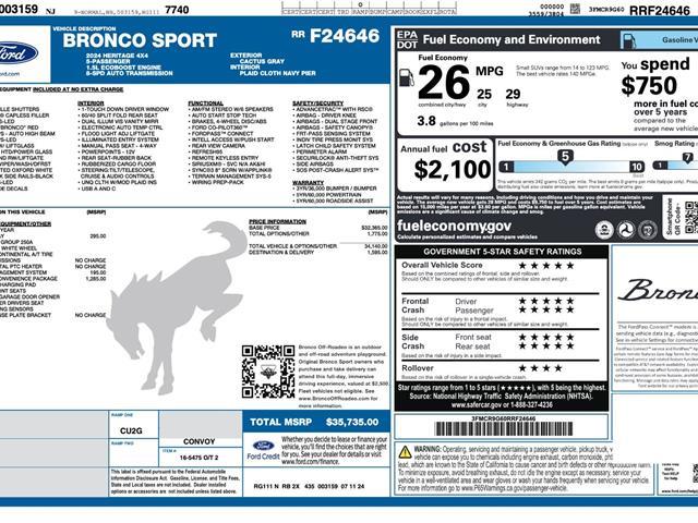 2024 Ford Bronco - $28,450