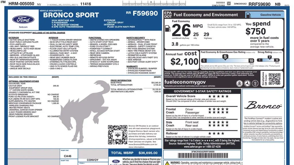 2024 Ford Bronco Sport Heritage