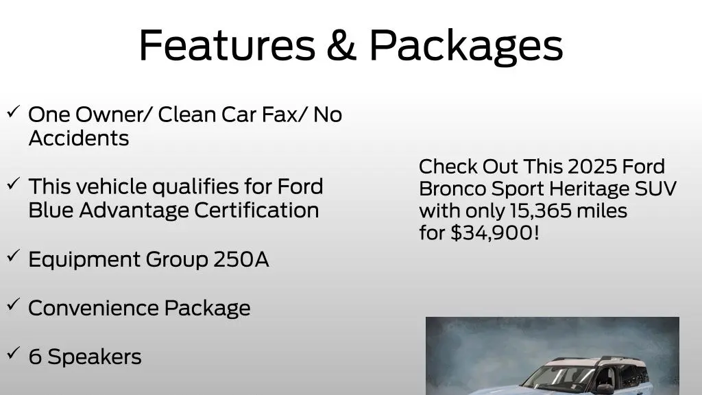 2025 Ford Bronco Sport Heritage