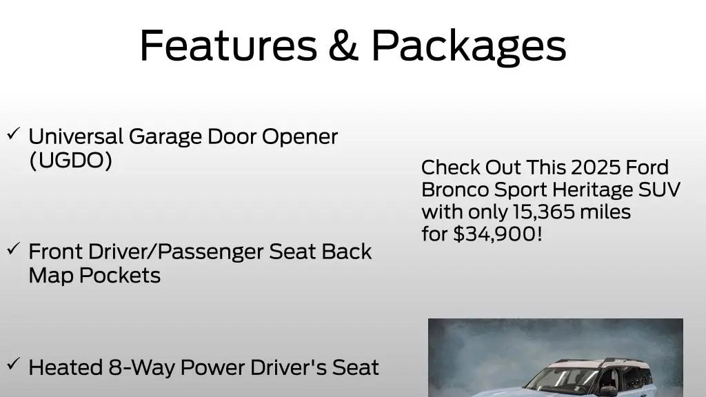 2025 Ford Bronco Sport Heritage