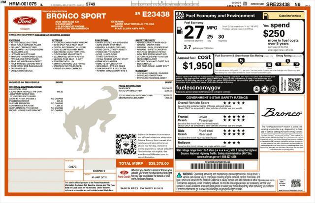 2025 Ford Bronco - $29,300