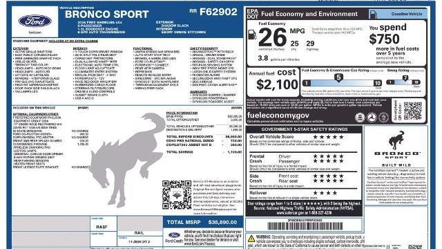 2024 Ford Bronco Sport Free Wheeling