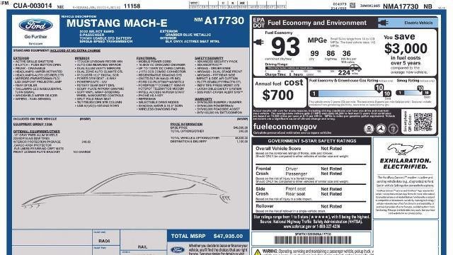 2022 Ford Mustang Mach-E Select