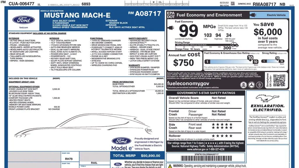 2024 Ford Mustang Mach-E Select