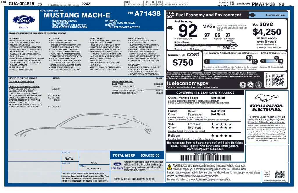 2023 Ford Mustang - $33,000