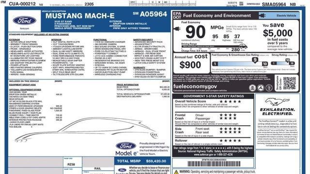 Preowned 2025 Ford Mustang Mach-E GT for Sale
