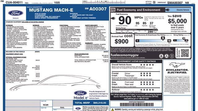 2025 Ford Mustang Mach-E GT