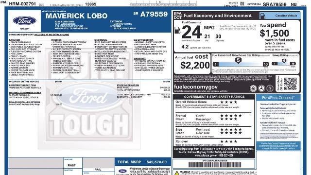 2025 Ford Maverick Lobo